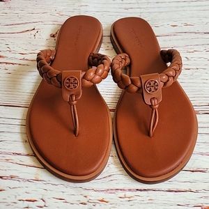Tory Burch Leather Braided Benton Size 8 NWOT